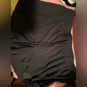 Black athletic shorts